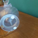 Lalique crystal lamp foot, doves