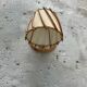 Vintage rattan wall lamp 1950