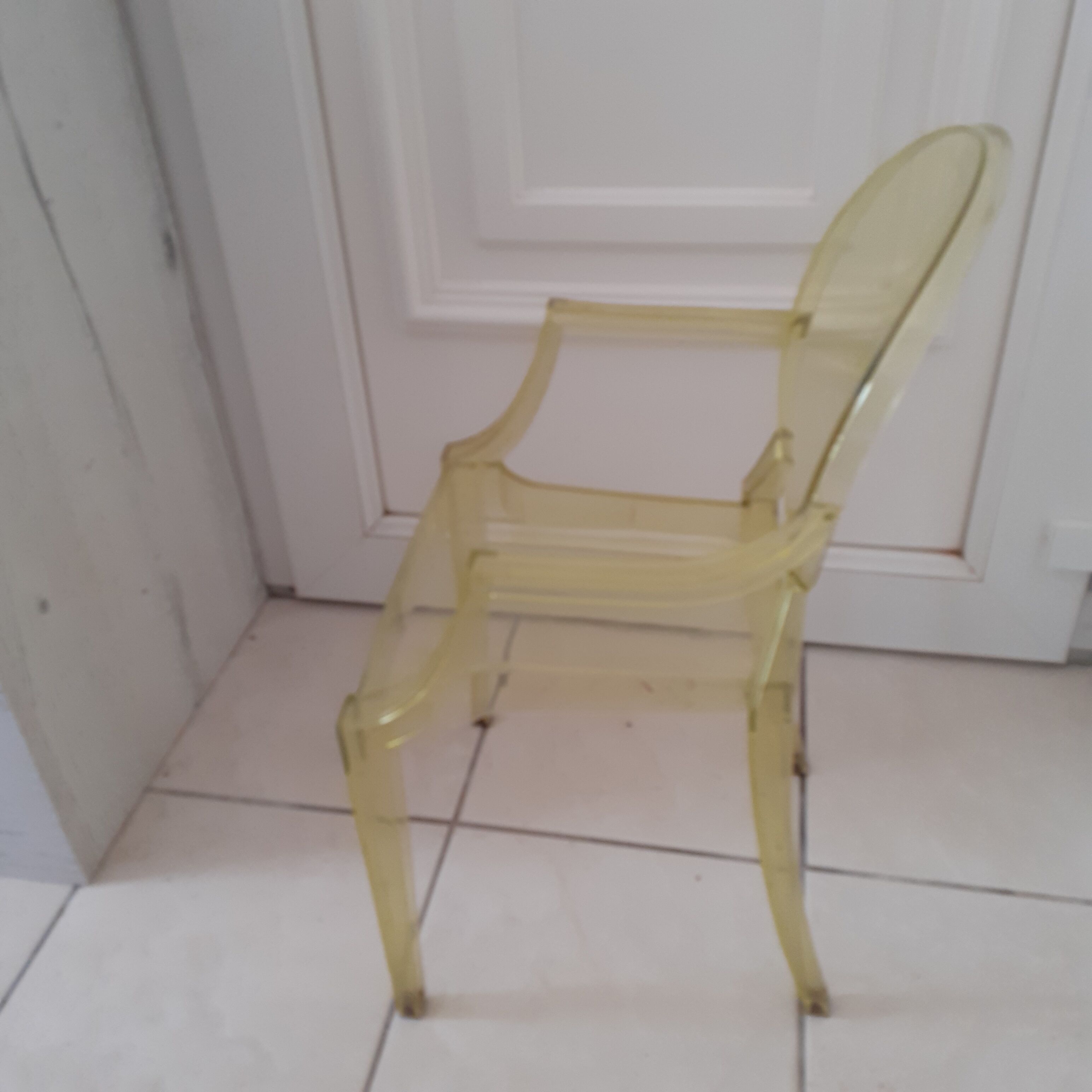Loulou Ghost armchair by Philippe Starck, distributed by Kartell.