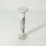 White Carrara Marble Column Italy 1970s