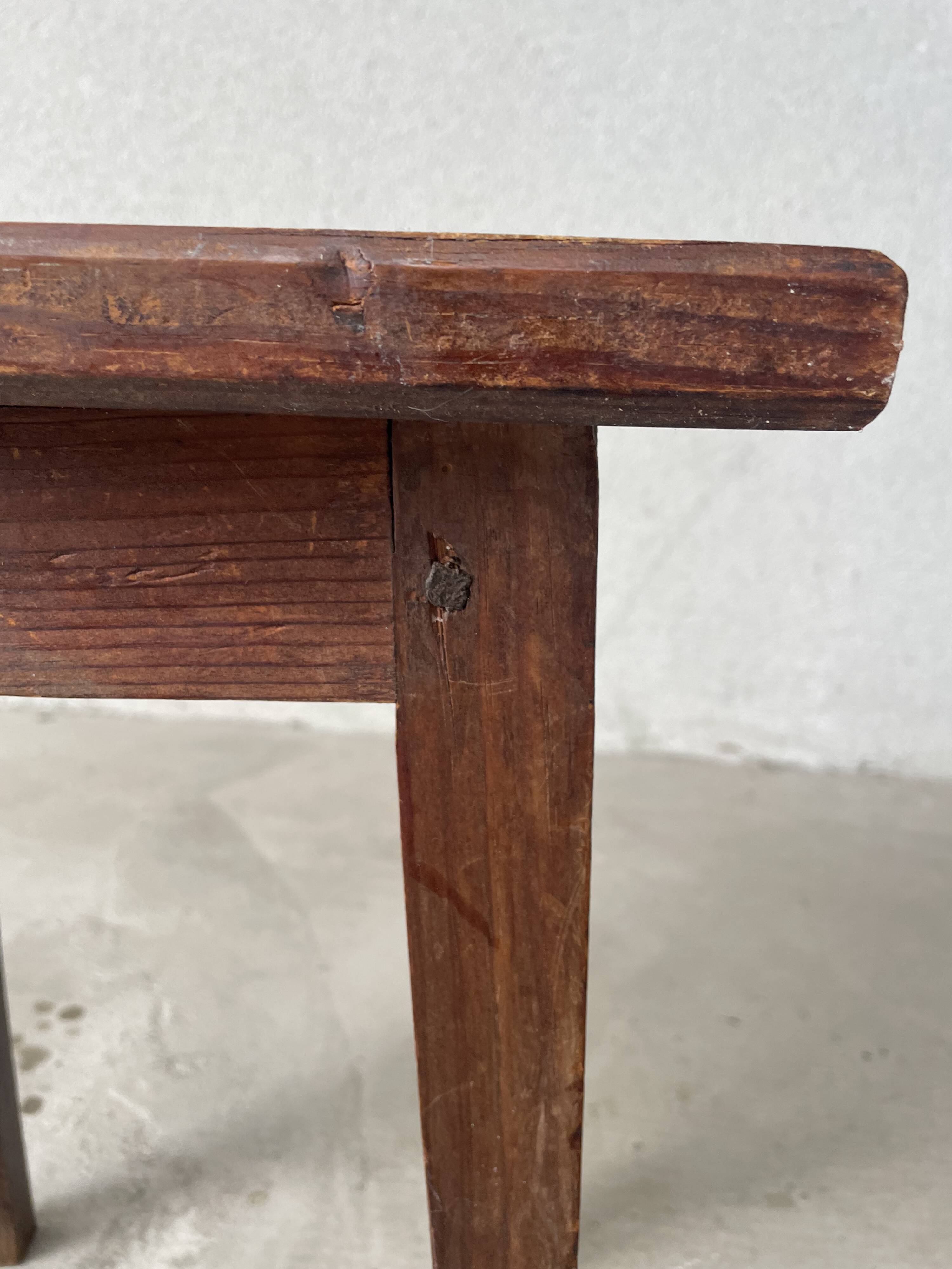 Antique solid wood stool