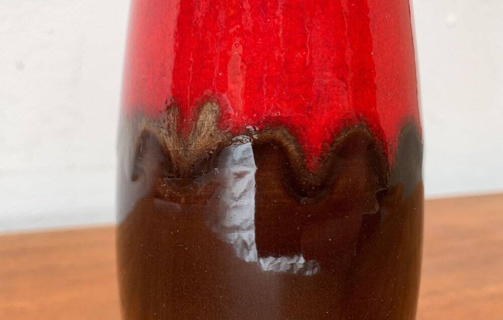 Mid-Century Fat Lava vase in ceramic WGP by Scheurich, West Germany, 1960s.