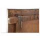 Large patinated solid wood mirror