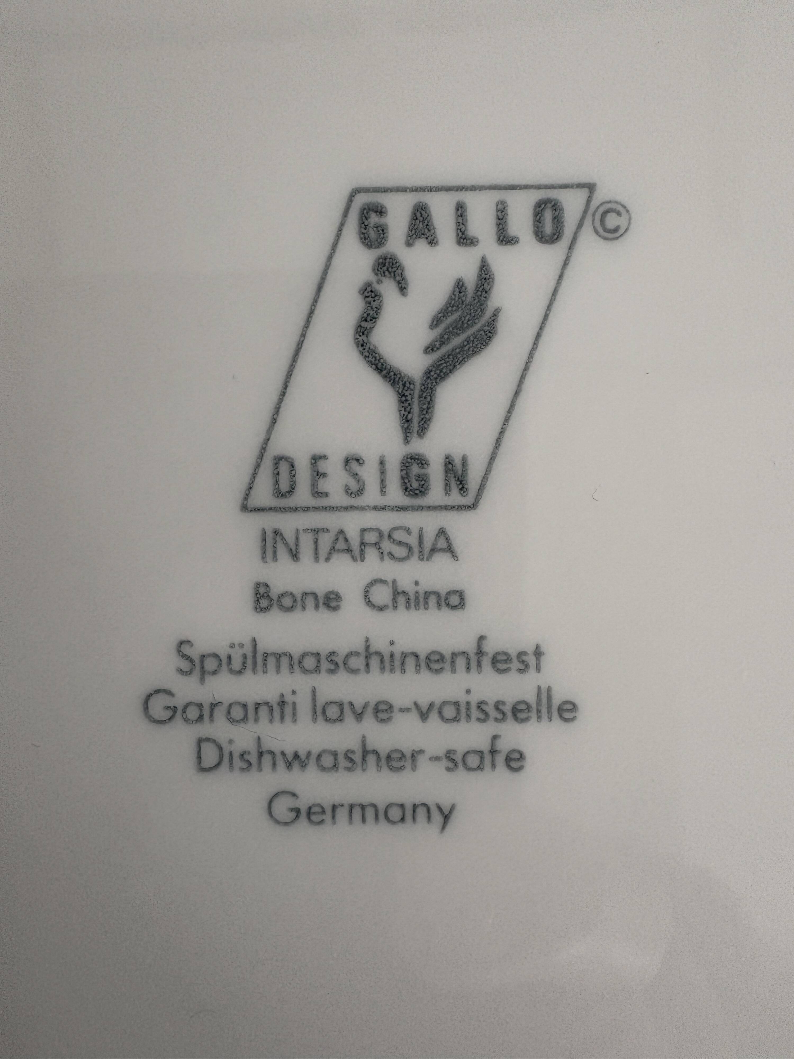 Gallo Design Collection Plate Saxony Porcelain