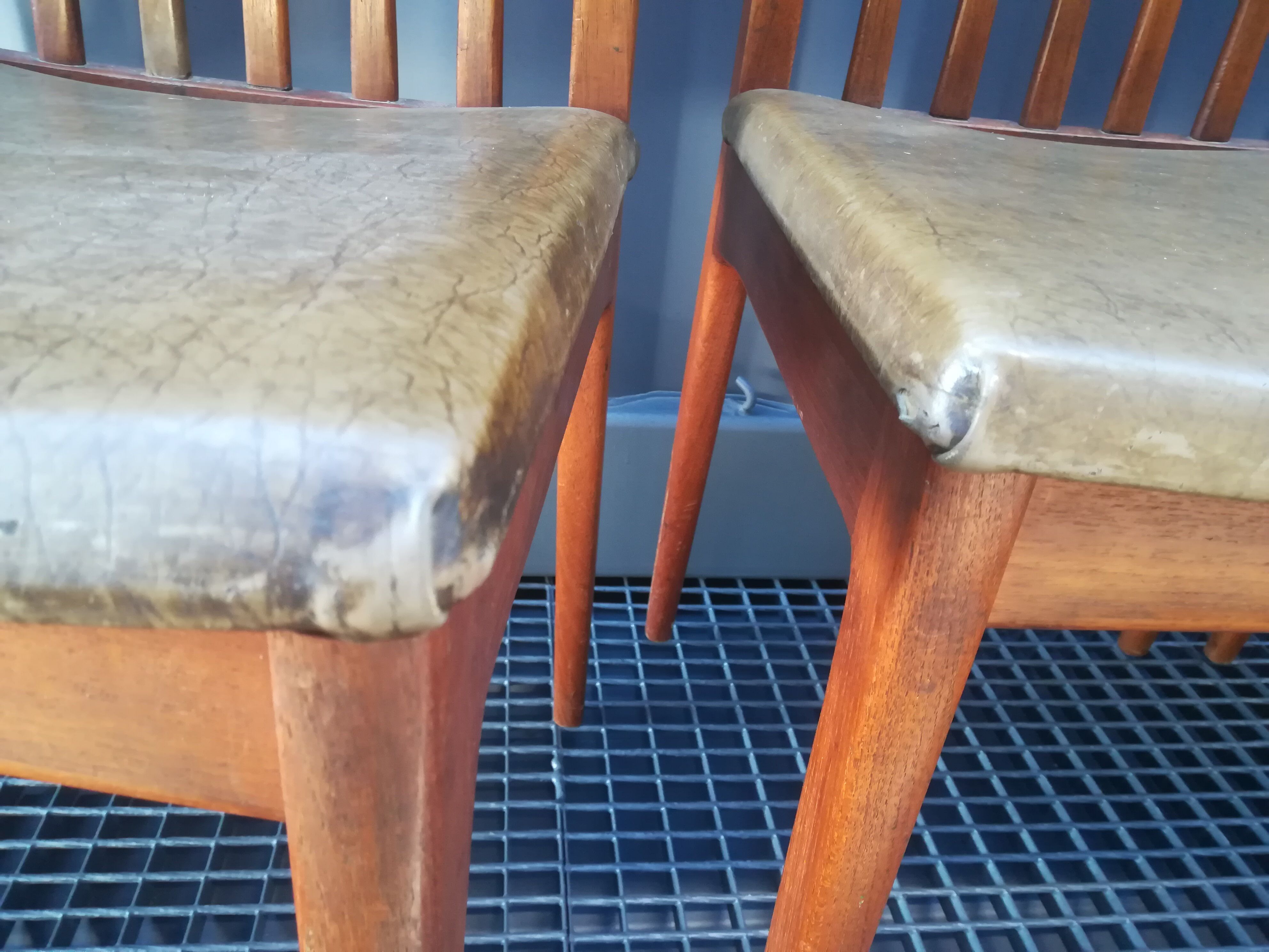 4 Scandinavian teak chairs