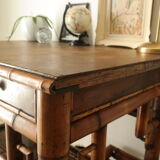 Old colonial style bamboo desk