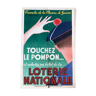 Affiche ancienne Loterie Nationale 1940 imprimerie Lafayette