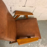 Pair of armchairs Scandinavian design feet compass vintage period 1960s