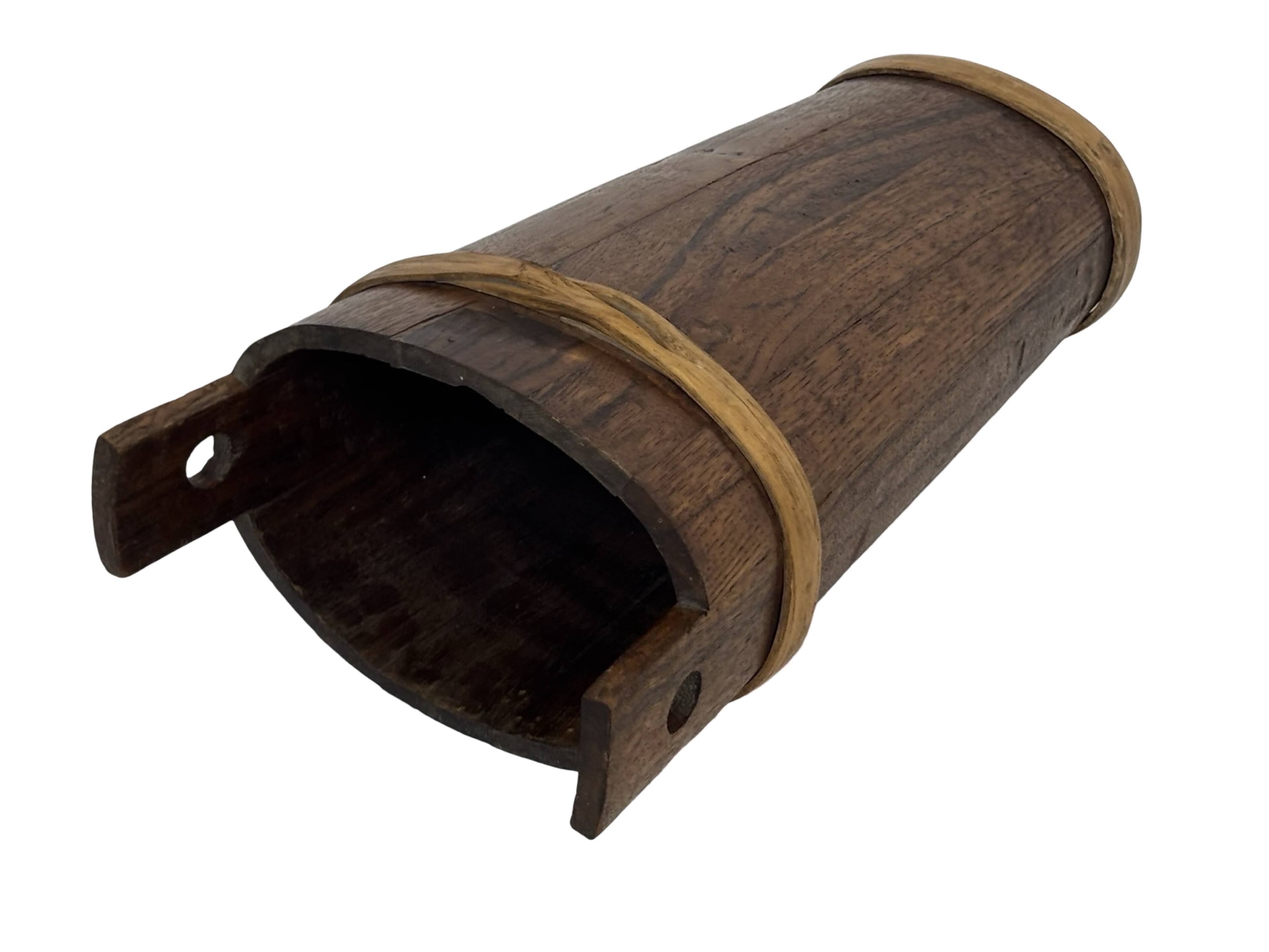Vintage Wooden Umbrella Stand, 1960s minimalist design