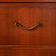 Mahogany chest of drawers with metal handles