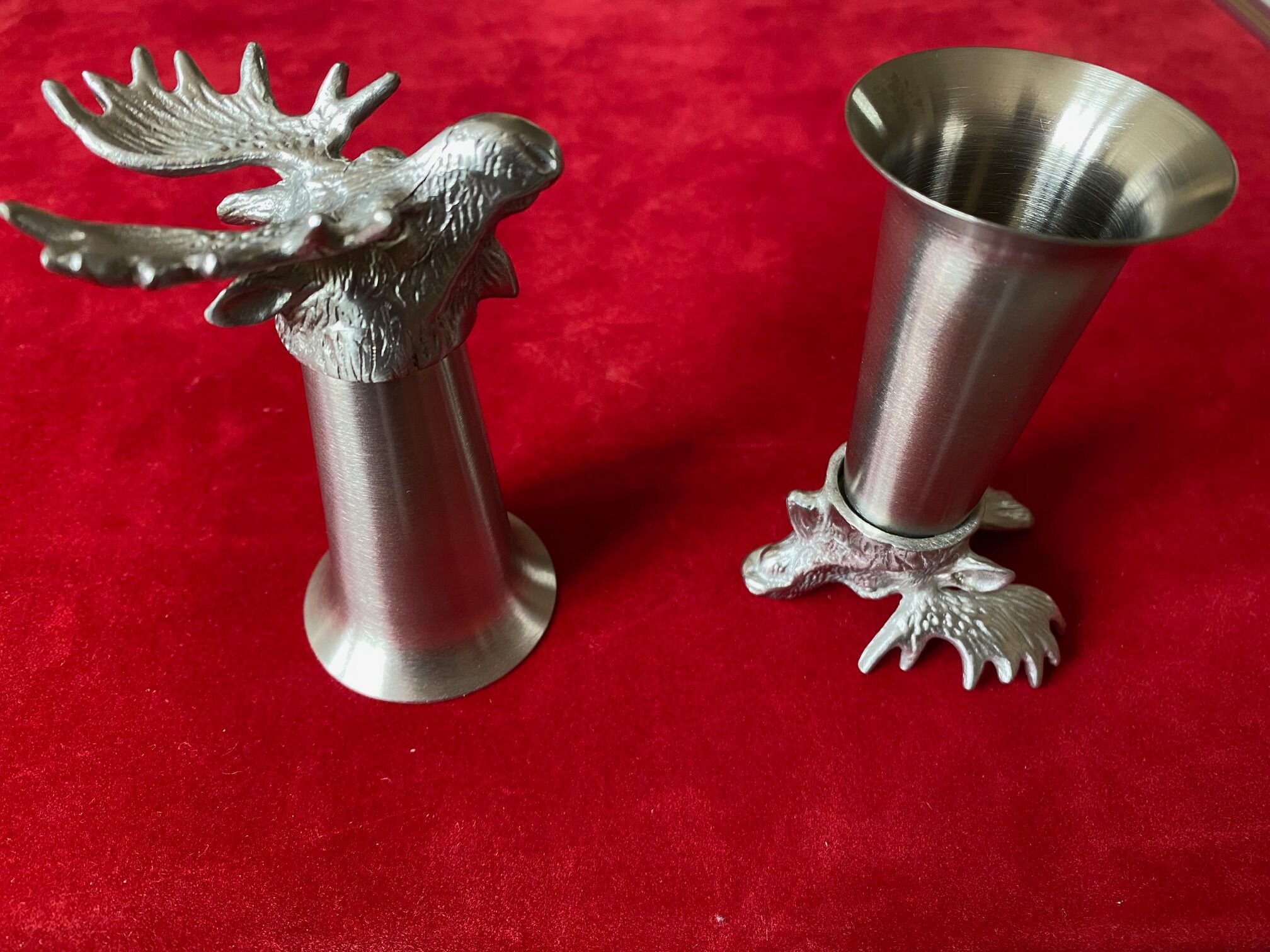 Finnish shot glass duo