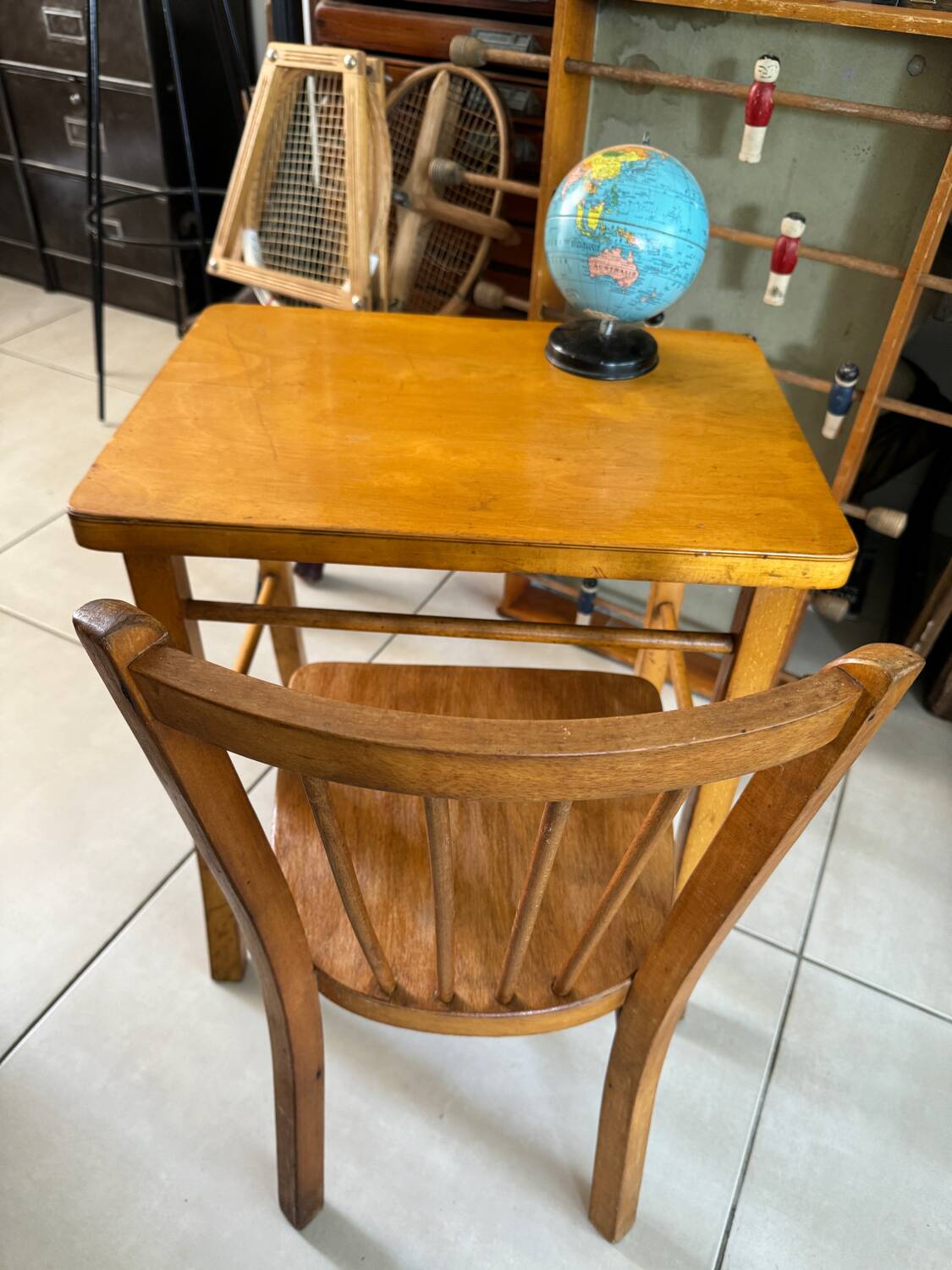 Vintage Baumann children's desk and chair set