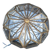 Applique verre et laiton