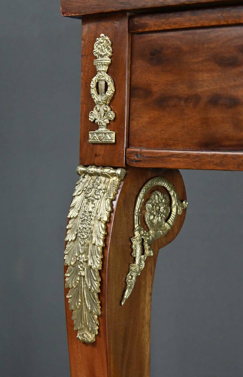 Petit Bureau Retour d’Égypte en Acajou, style Empire – Milieu XIXe