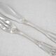 Ercuis Maintenon, Shell, 12 fish forks, 24 pieces in silver-plated metal.