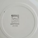 Set of 6 dessert plates model Montreal yellow Salins