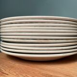 Set of 12 vintage flat plates