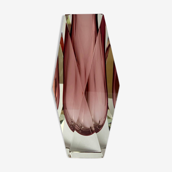 Faceted Murano Glass Vase 1960s