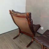 Fauteuil siesta avec son repose pied par Ingmar Relling 1960