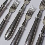 Antique Mappin & Webb silver plated dessert or dessert forks