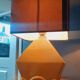 Vintage 50s cracked ceramic lamp