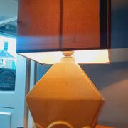 Vintage 50s cracked ceramic lamp