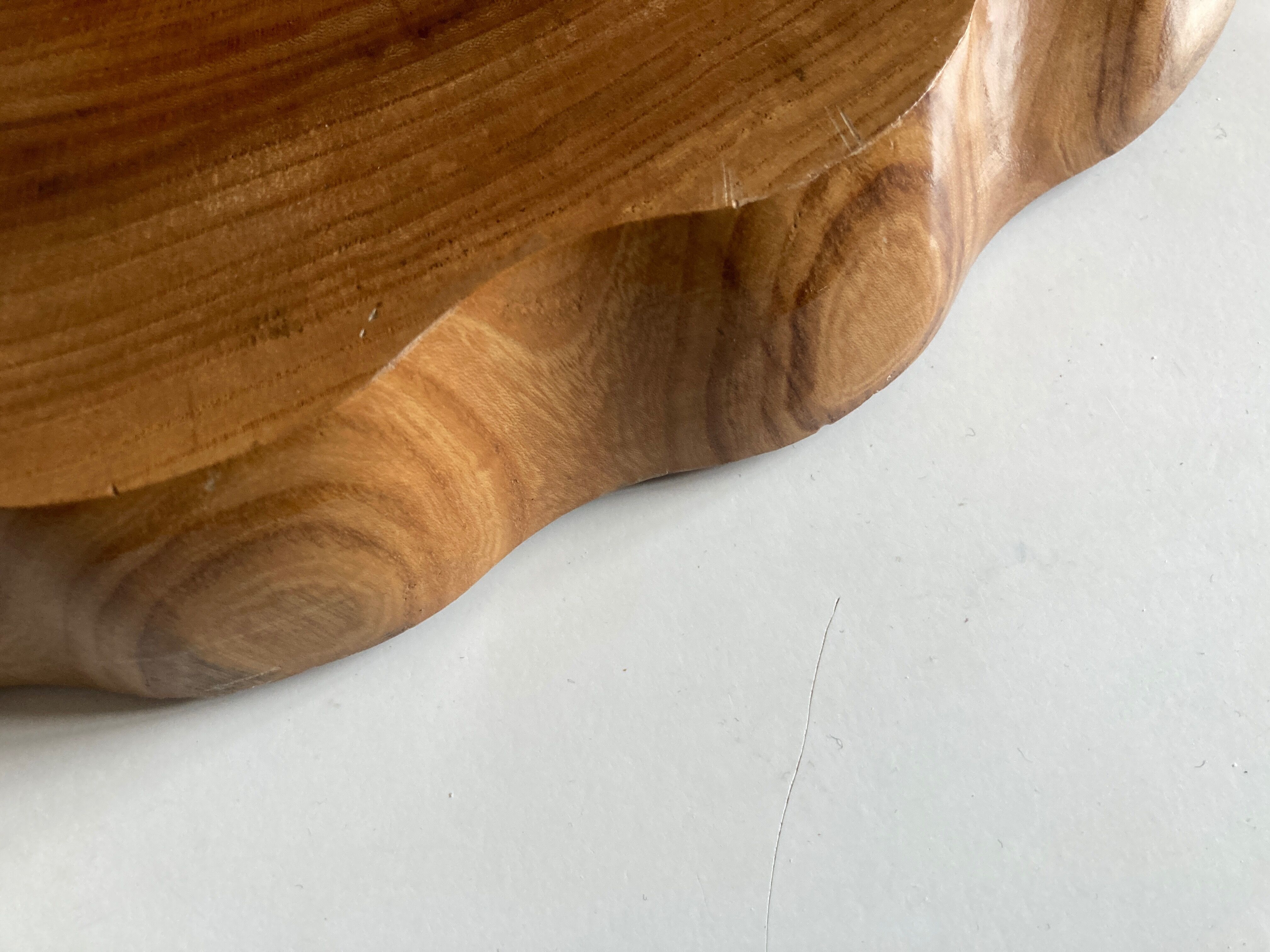 Massive elm log tray Japan 1970