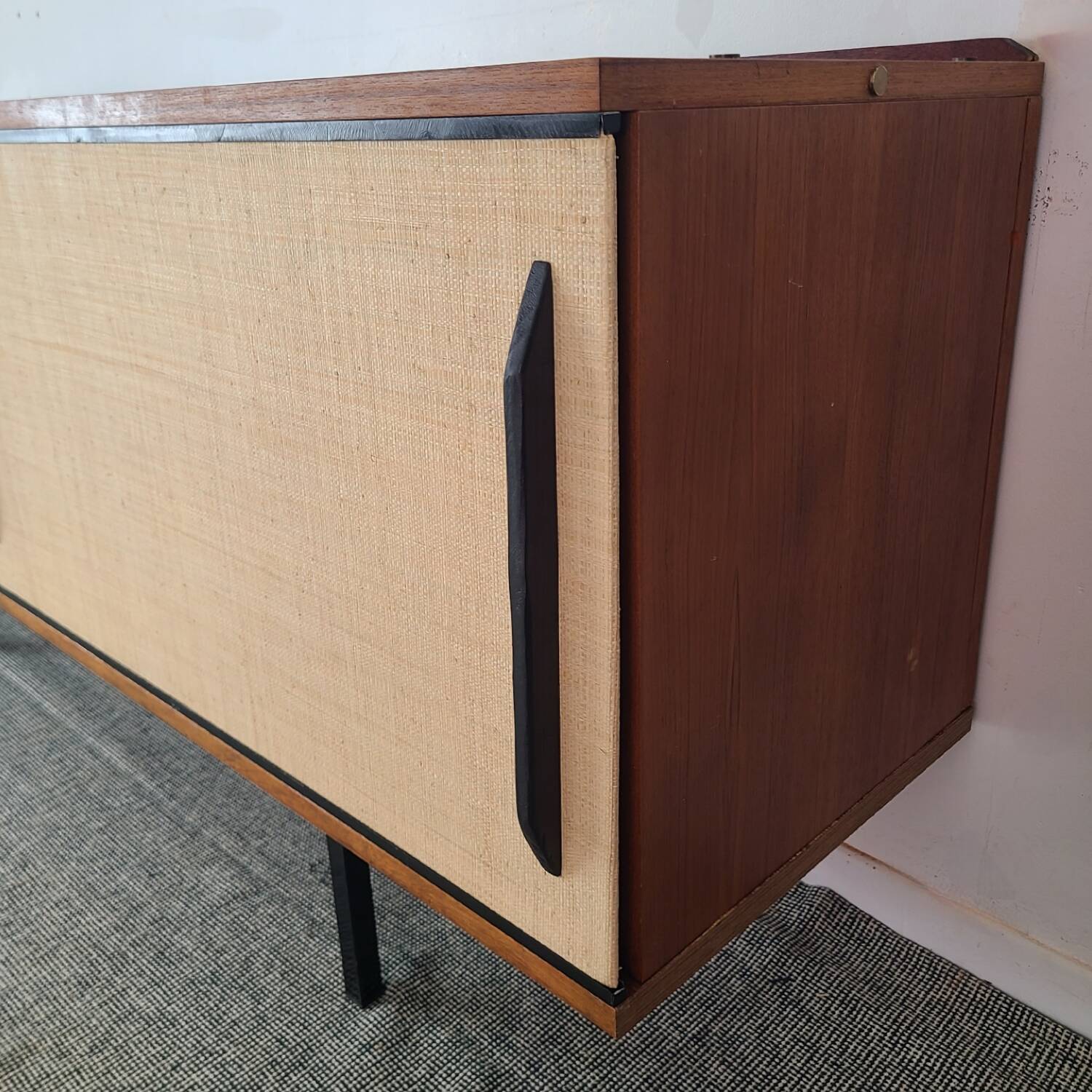 1960s Scandinavian vintage teak modernist sideboard