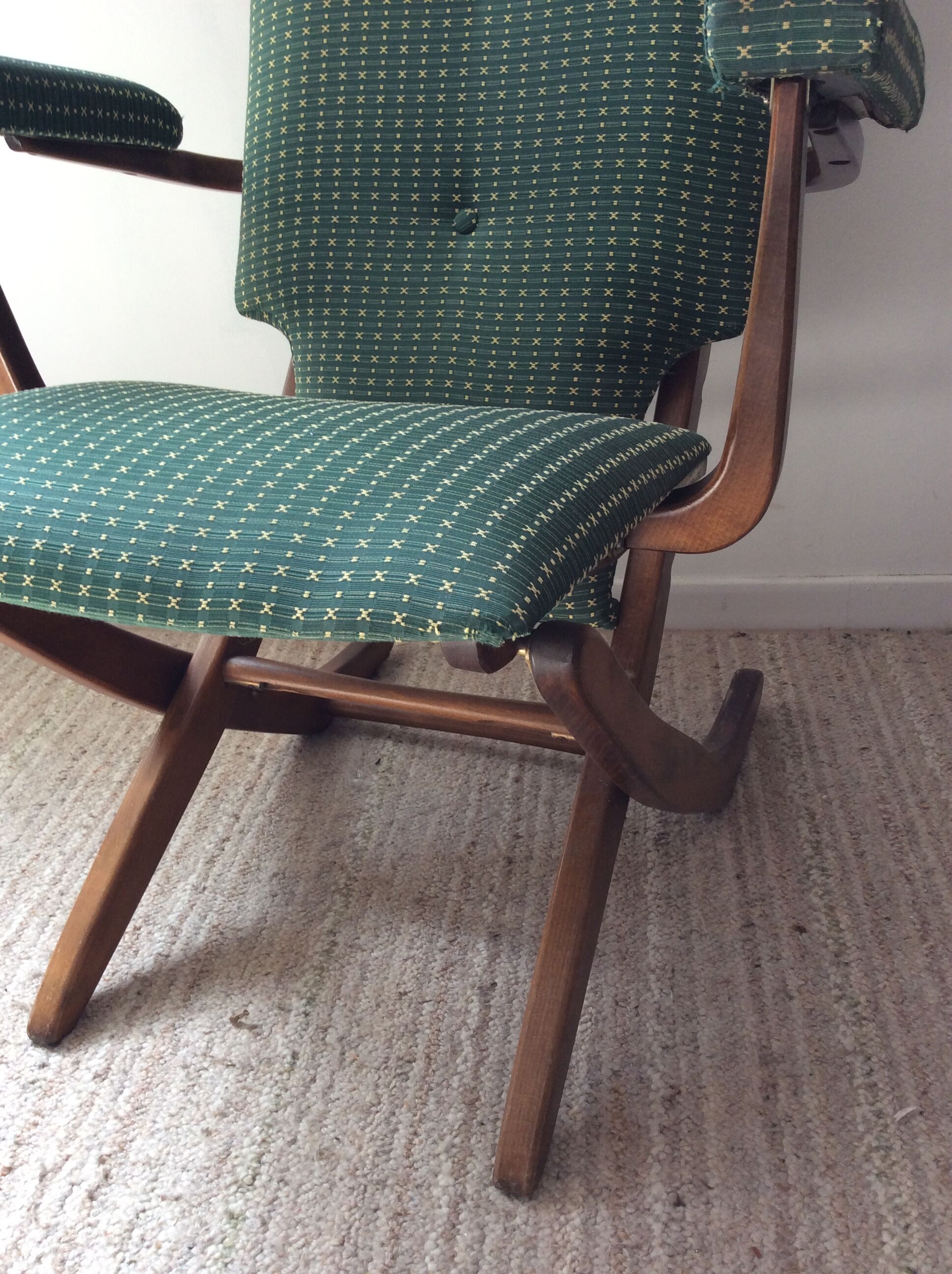 Folding armchair from the 50s