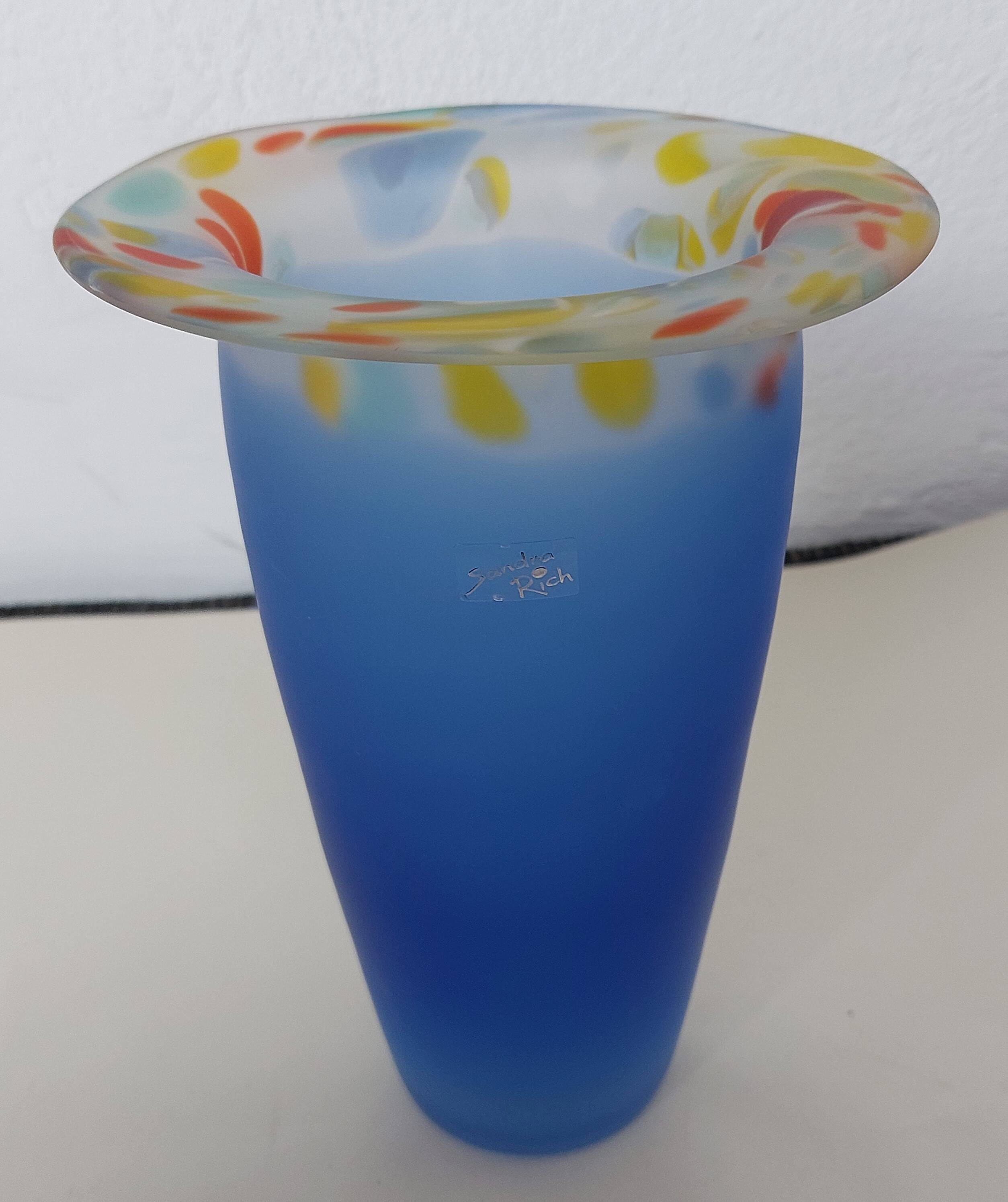 Glass paste vase