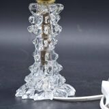 Lampe de table charmante en vase en verre de Murano Rostrato pour Barovier & Toso, années 1940.