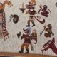 Belle tapisserie tribale péruvienne d'époque art déco