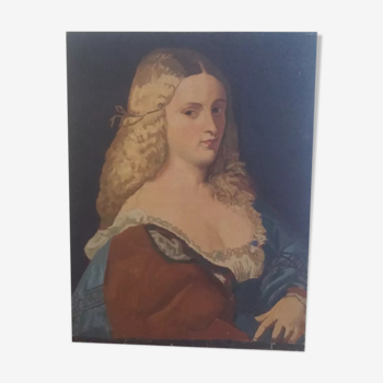Copy of the portrait of Violante Negretti, by Titien