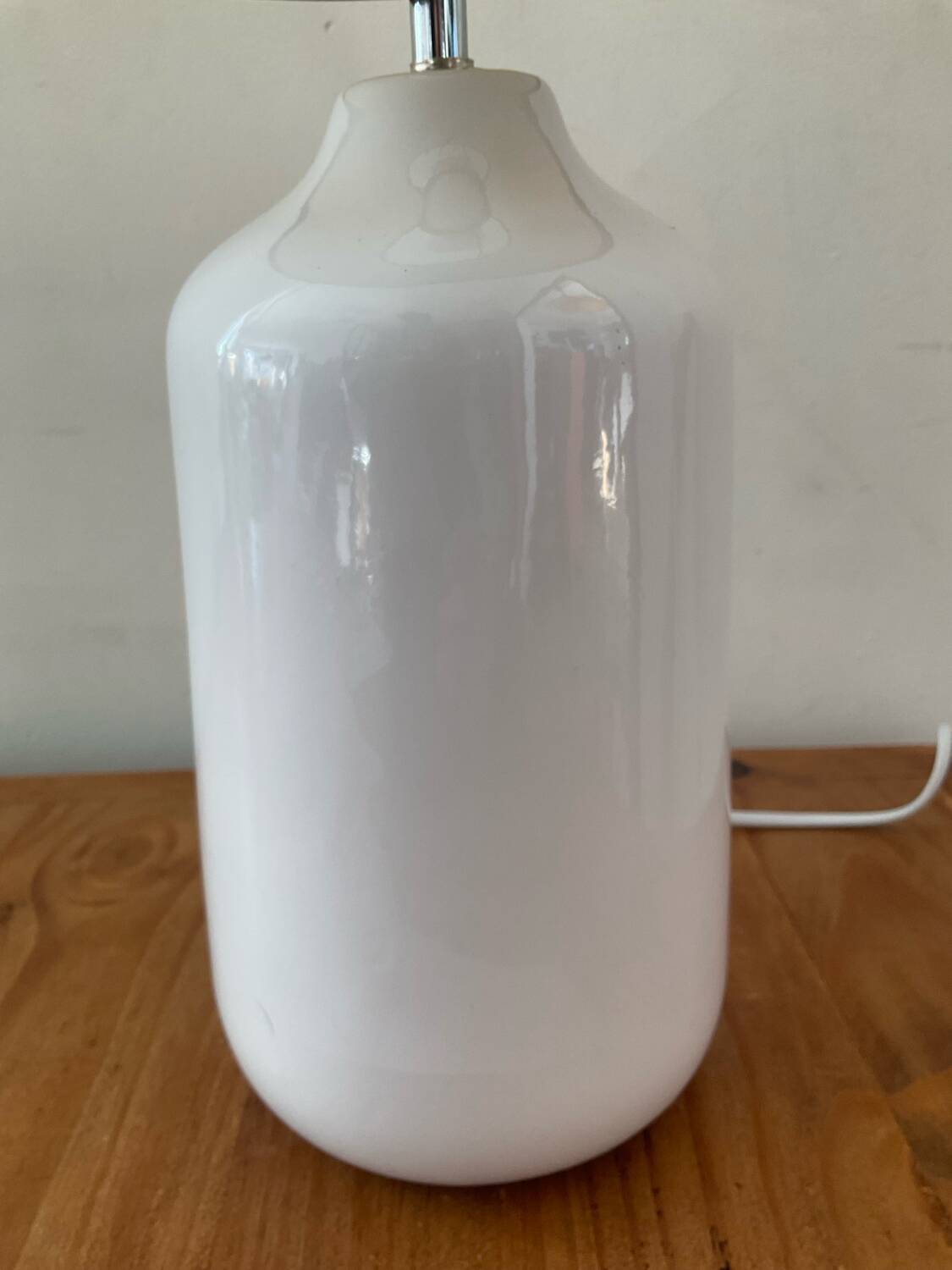 1970s glazed ceramic lamp