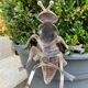 Silver metal fly ashtray