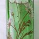 Enamelled glass vase
