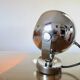 Pair of chrome "eye ball" wall lights 1970