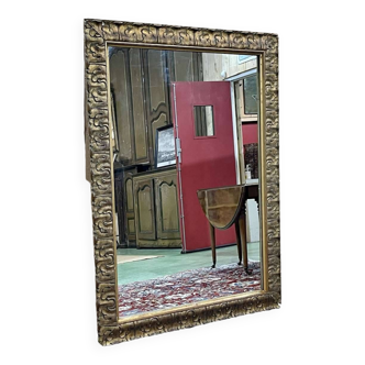 Golden mirror from the 1930s - 1m09x1m48.