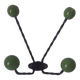 Vintage metal and wooden ball coat rack