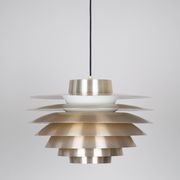 Lampe suspendue vintage danoise Verona par Svend Middelboe, Lyfa, 1962