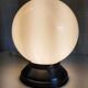 Ceiling light or Art Deco wall sconce with white opaline globe - early 20th century