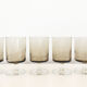 Lot of 11 Luminarc 1970 black smoked glass wine glasses