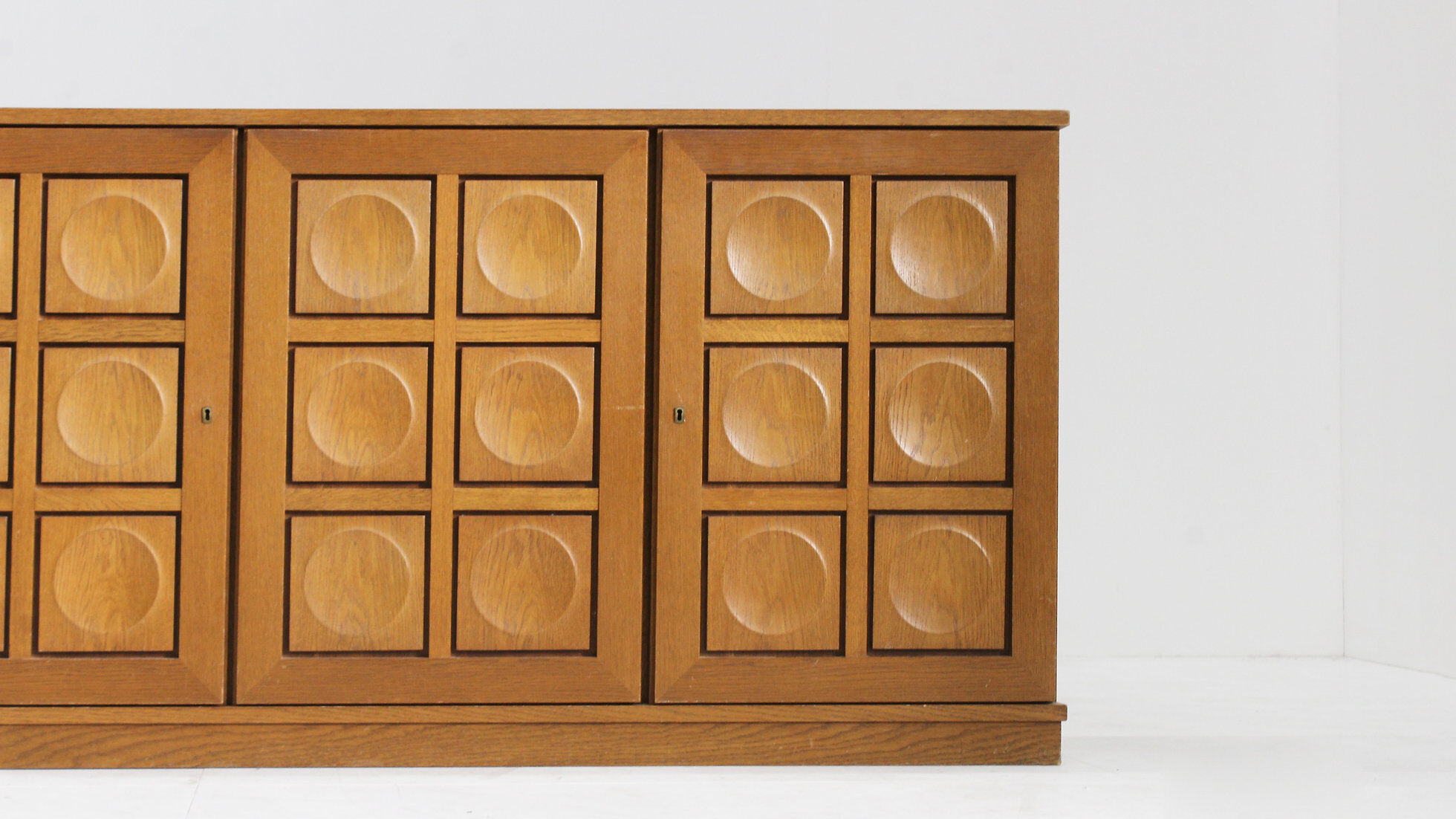 Vintage brutalist sideboard 1970s Gerhard Bartels