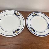 Set of 4 Art Deco plates