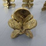 Italian Brutalist Candle Holders by Giuseppe Gallo for Gallo, 1960s, Set of 2