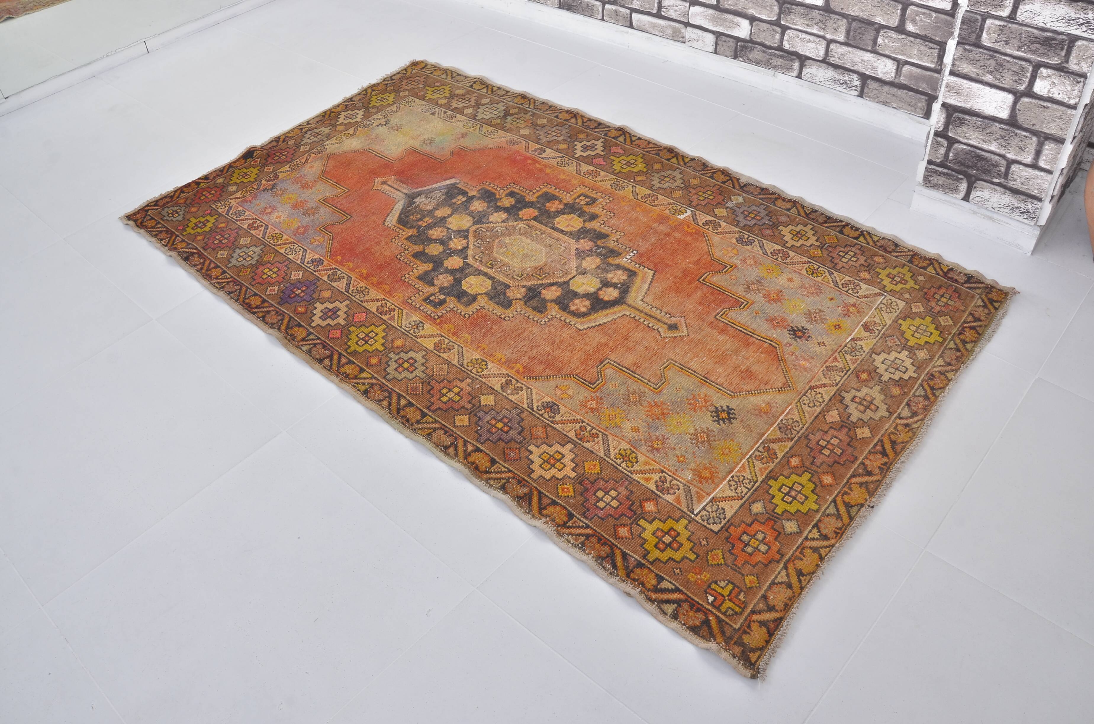 Oushak Vintage Handmade Wool Rug