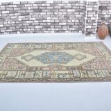 Handmade wool Oushak rug sku 3551