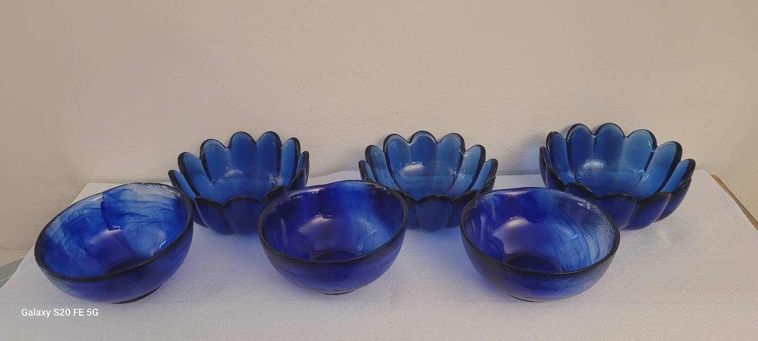 Set of 6 glass cups