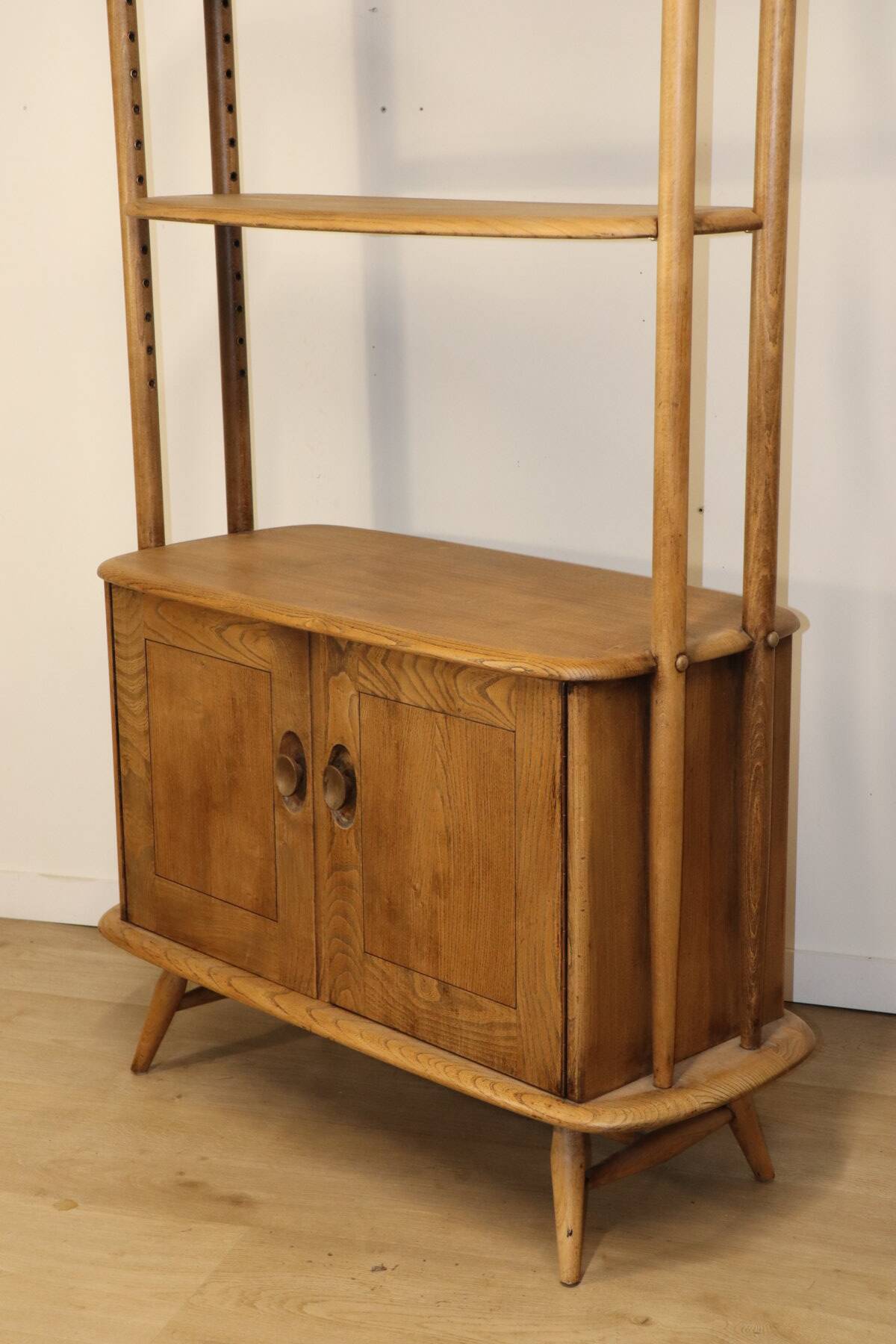 Vintage Ercol wooden bookcase, 1960