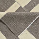 Modern Beige Grey Vintage Kilim Rug, 204x278Cm